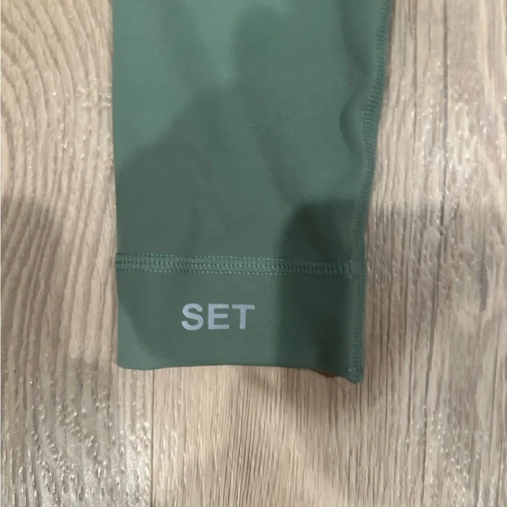 Set Active women’s luxform logo leggings size XS green blue athletic pants - Picture 4 of 7